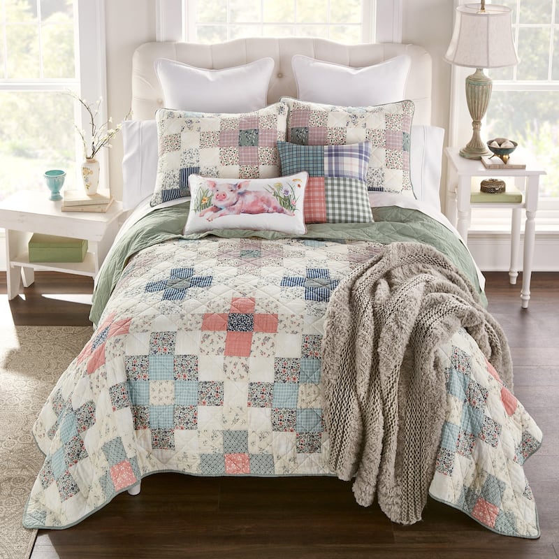 Donna Sharp April Patch Cotton Pieced Quilt Collection