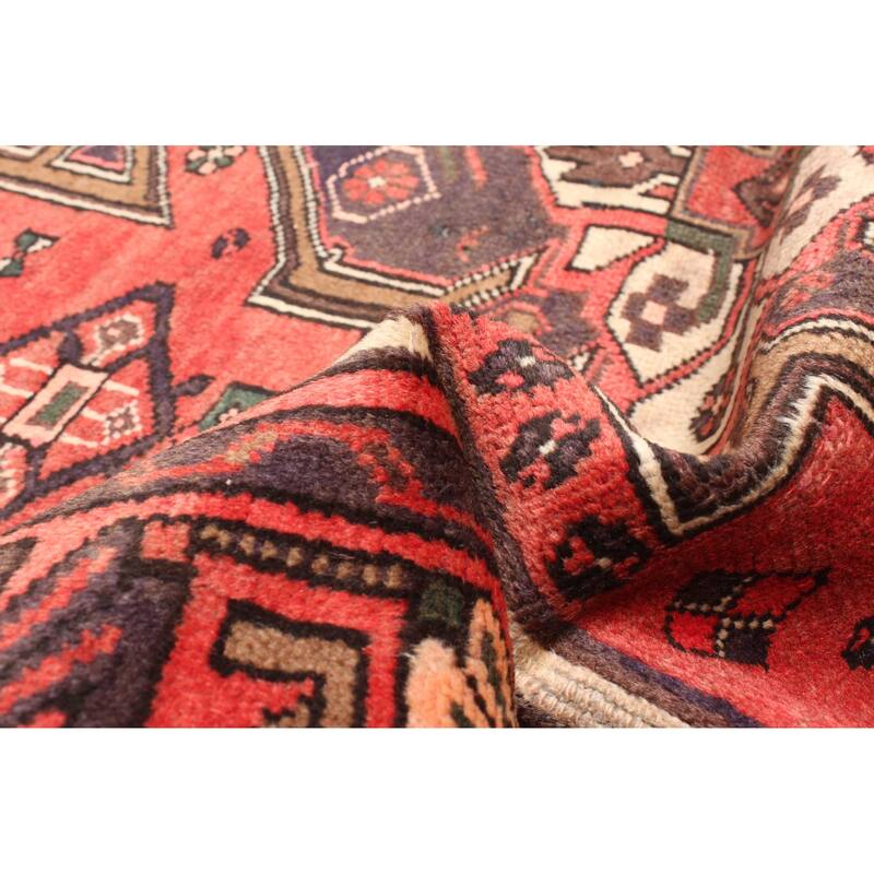 ECARPETGALLERY Hand-knotted Andelz Red Wool Rug - 4'5 x 6'11