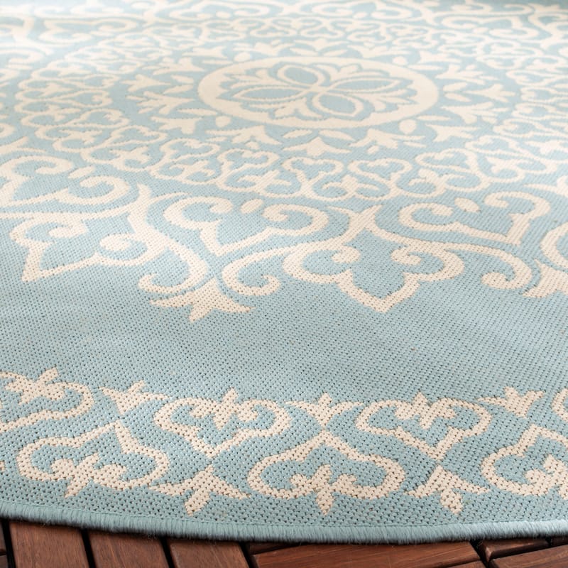 SAFAVIEH Beach House Angelien Indoor/ Outdoor Waterproof Patio Backyard Rug