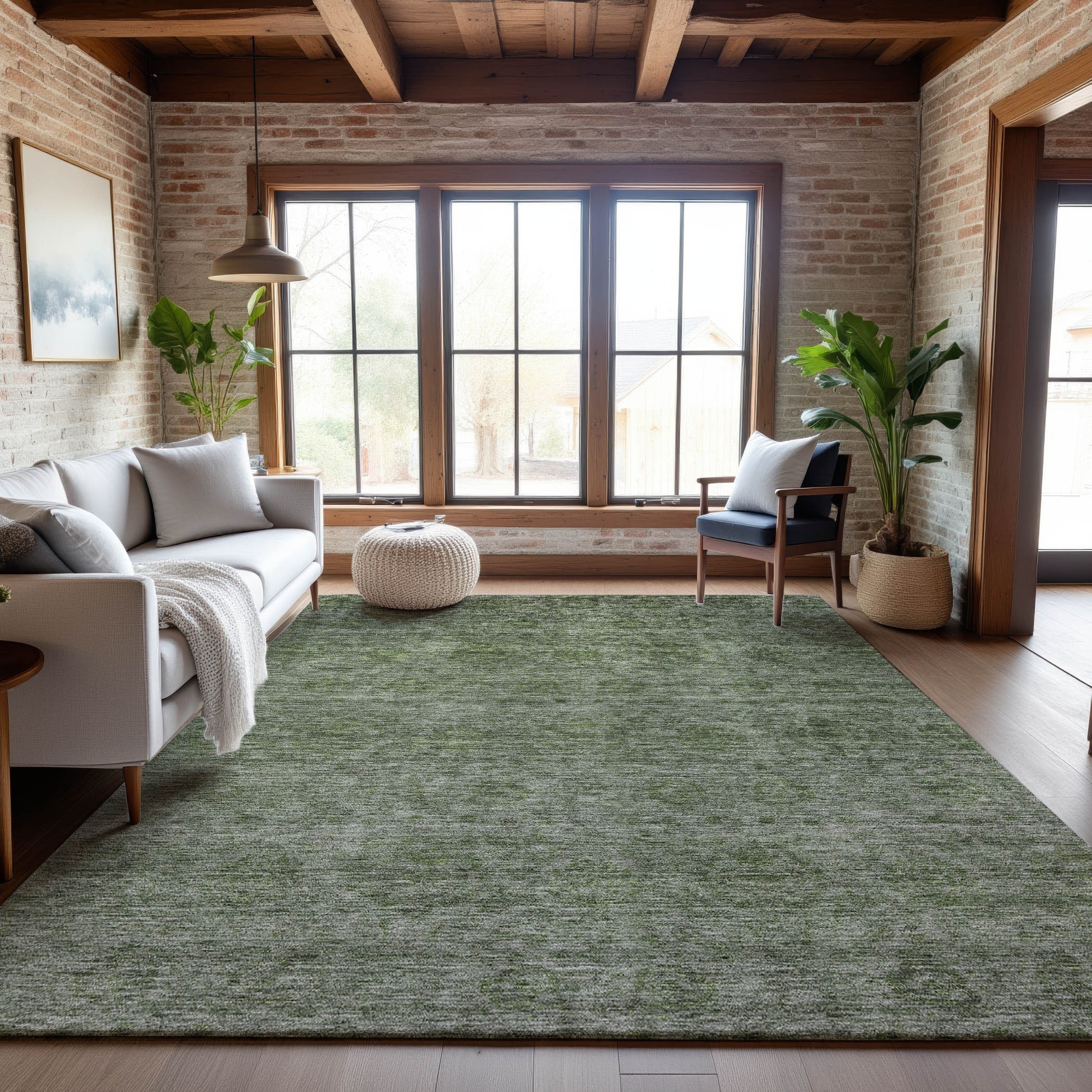 Premium Washable Super Soft Ombre Damask Mayfield Rug