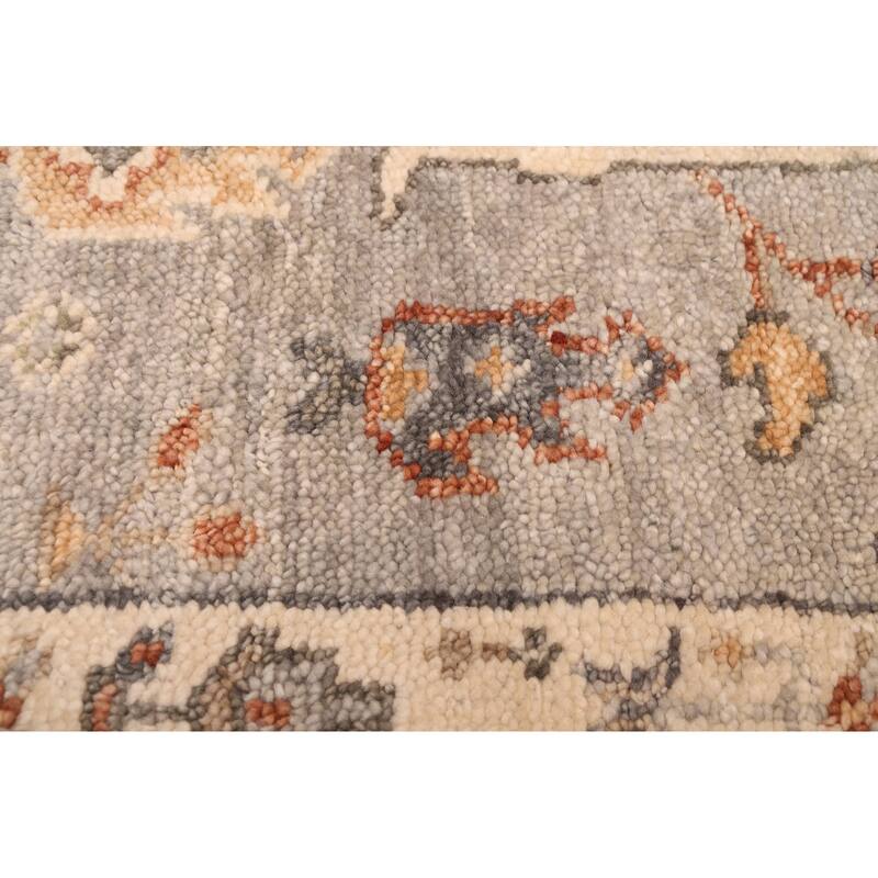 ECARPETGALLERY Hand-knotted Jules Serapi Grey Wool Rug - 2'7 x 7'11