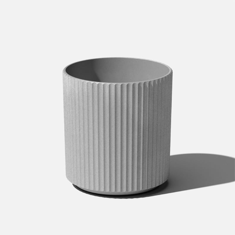 Veradek Demi Series Demi Round Planter - 16 inch - Grey