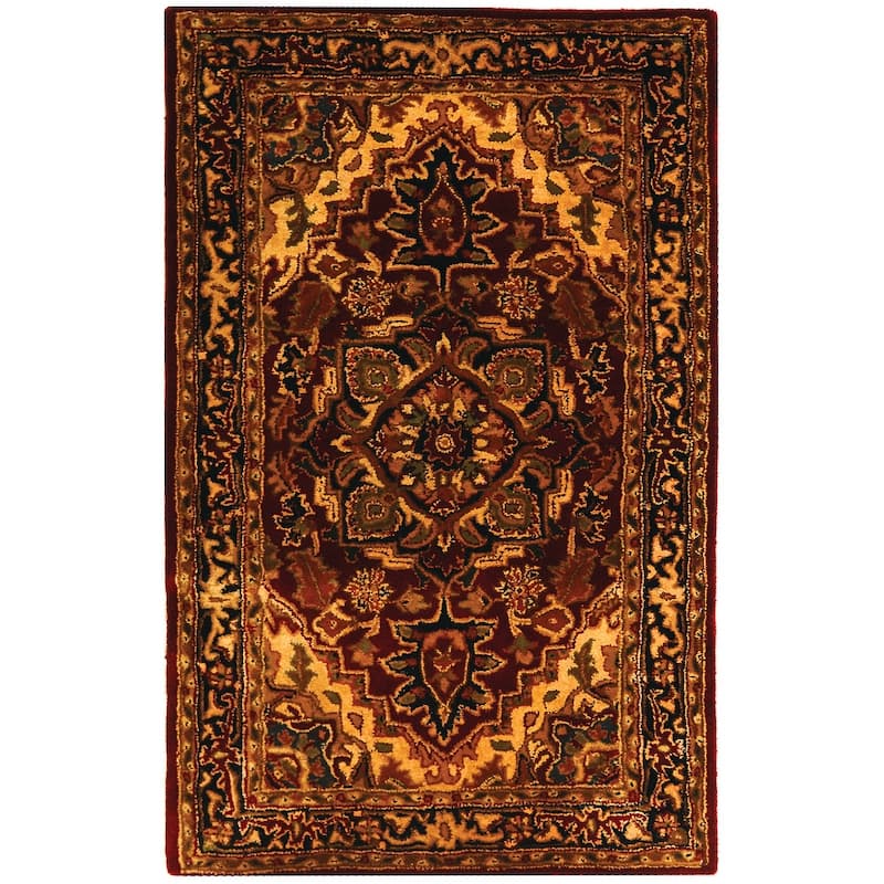 SAFAVIEH Handmade Classic Sineta Traditional Oriental Wool Rug
