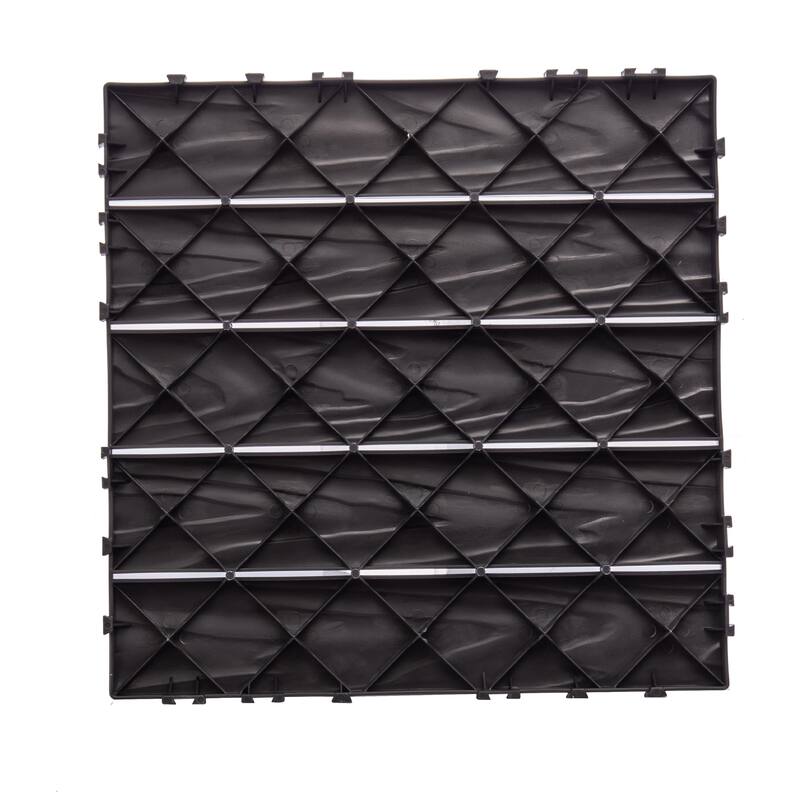 76-Pack Interlocking Deck Tiles, 11.42"x11.42", 68.8 Sq.Ft, Wood Grain Plastic Flooring for Outdoor