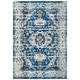 preview thumbnail 106 of 124, SAFAVIEH Madison Andra Boho Oriental Distressed Rug 4' x 6' - Dark Blue/Light Blue