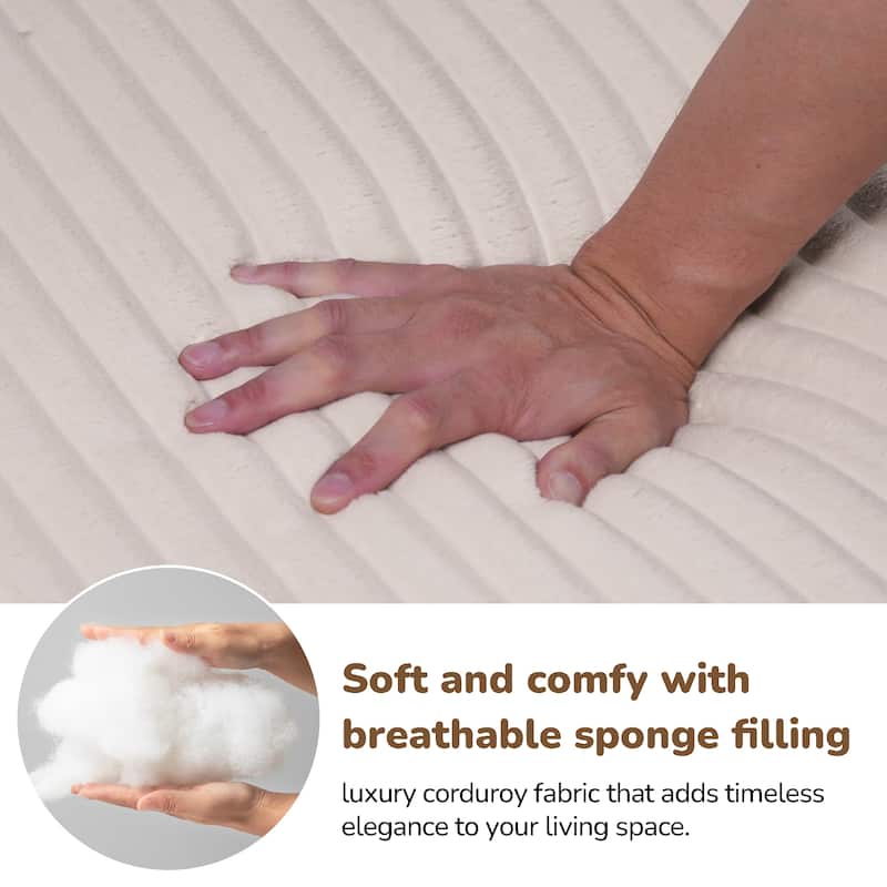 L Shaped Boneless Sectional Couches, Modern Modular Sectional Sofa with Chaise, Comfy Memory Foam Cloud Couch for Living Room