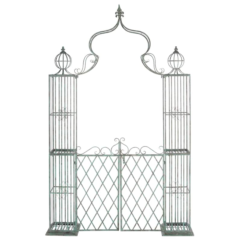 SAFAVIEH Sky Victorian Iron Outdoor Garden Arch Arbor