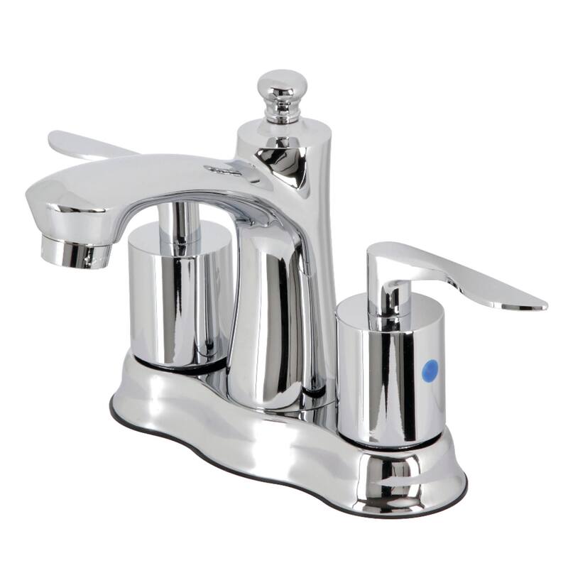Kingston Brass Serena 1.2 GPM Centerset Bathroom Faucet with Pop-Up - Polished Chrome