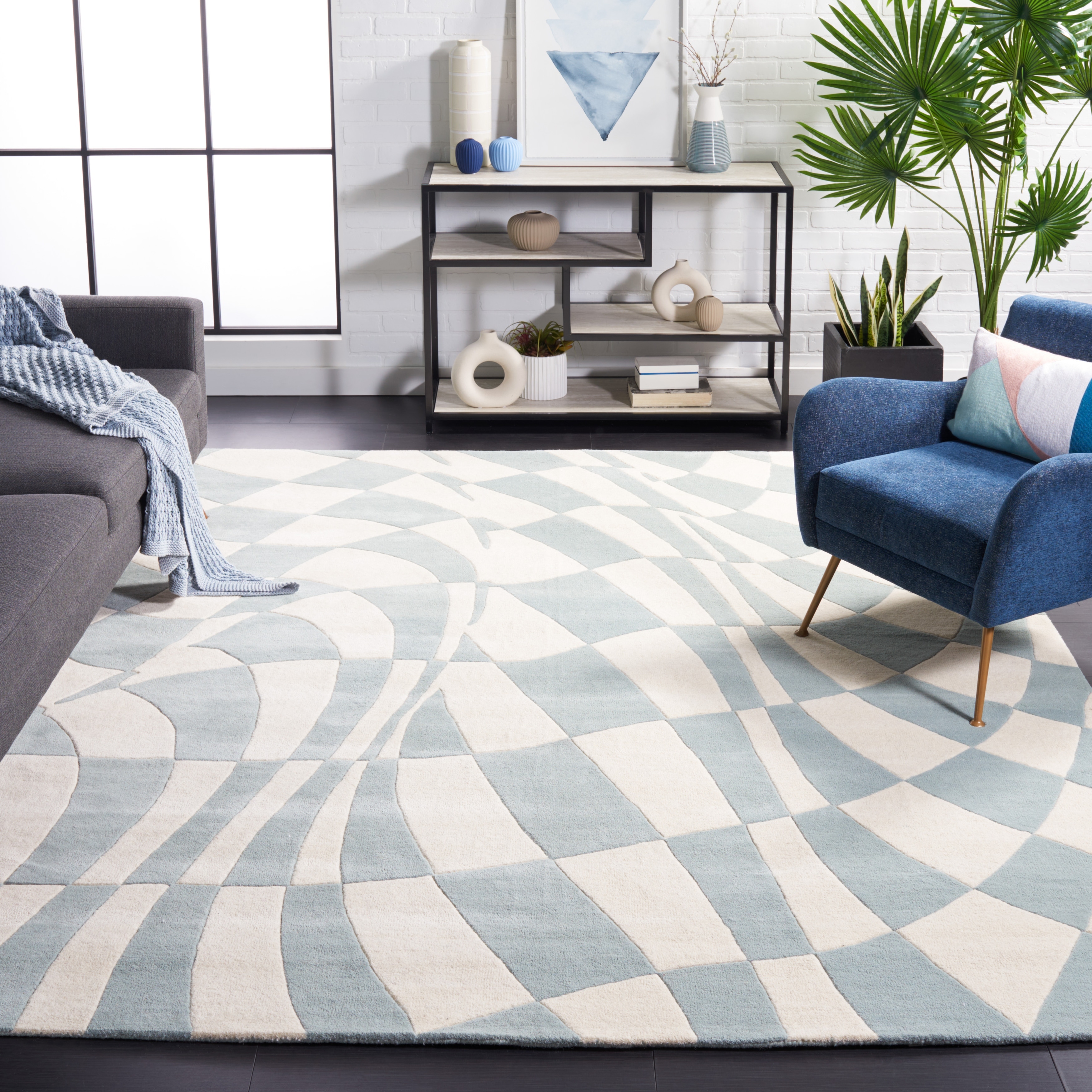 SAFAVIEH Handmade Soho Ciara Abstract N.Z. Wool Rug