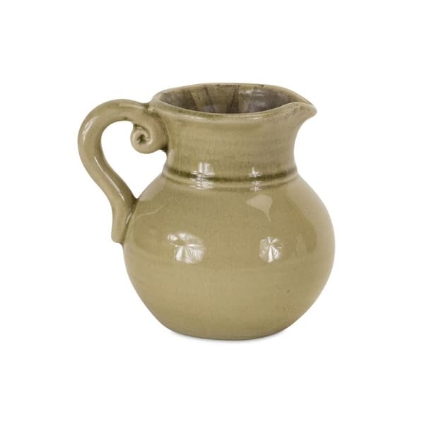 Pack of 3 Earthy Taupe Old World Ceramic Pitchers 6.25 - Bed Bath & Beyond  - 21193957