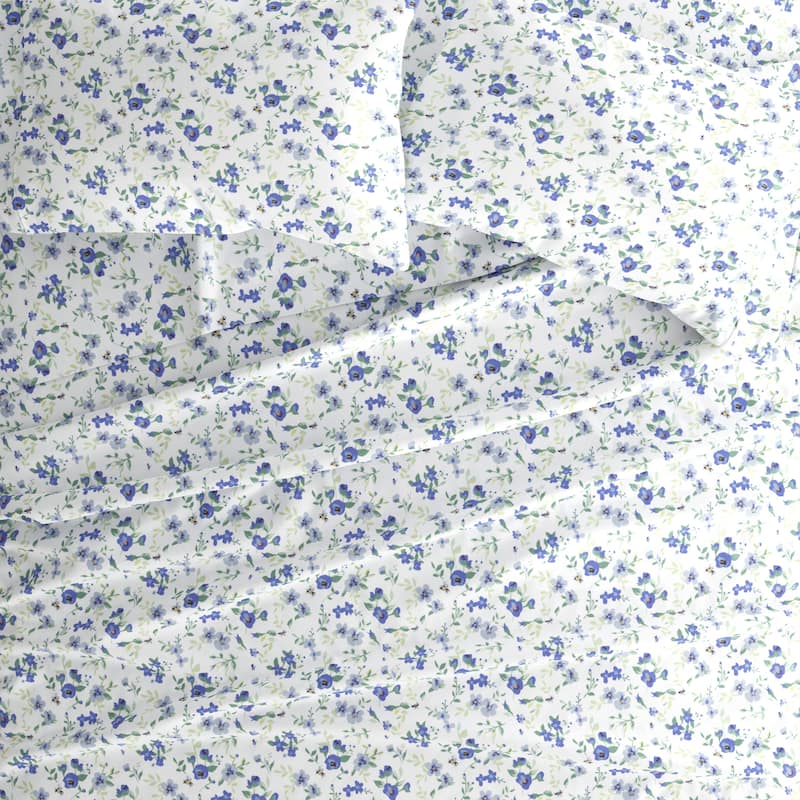 Becky Cameron Double Brushed Printed 4pc Deep Pocket Bedsheet Sets