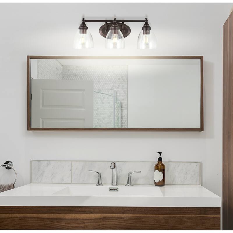 Magnolia Metal/Glass LED Vanity, by JONATHAN Y