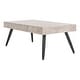 preview thumbnail 9 of 10, SAFAVIEH Cedric Modern Light Grey/ Black Coffee Table - 43.3" x 23.6" x 16.5"
