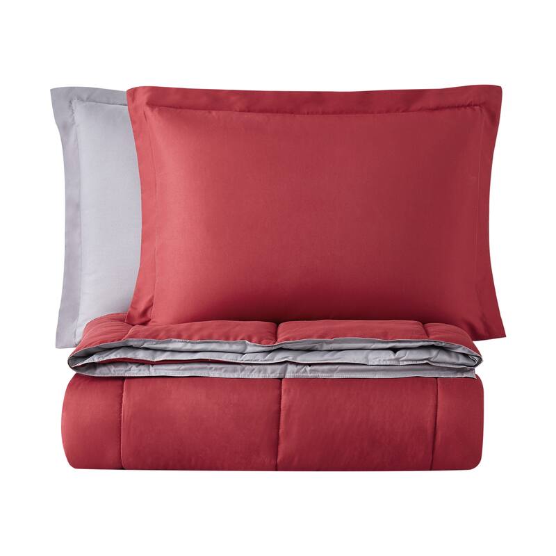 Truly Soft Everyday Reversible Down Alternative 3-Piece Comforter Set