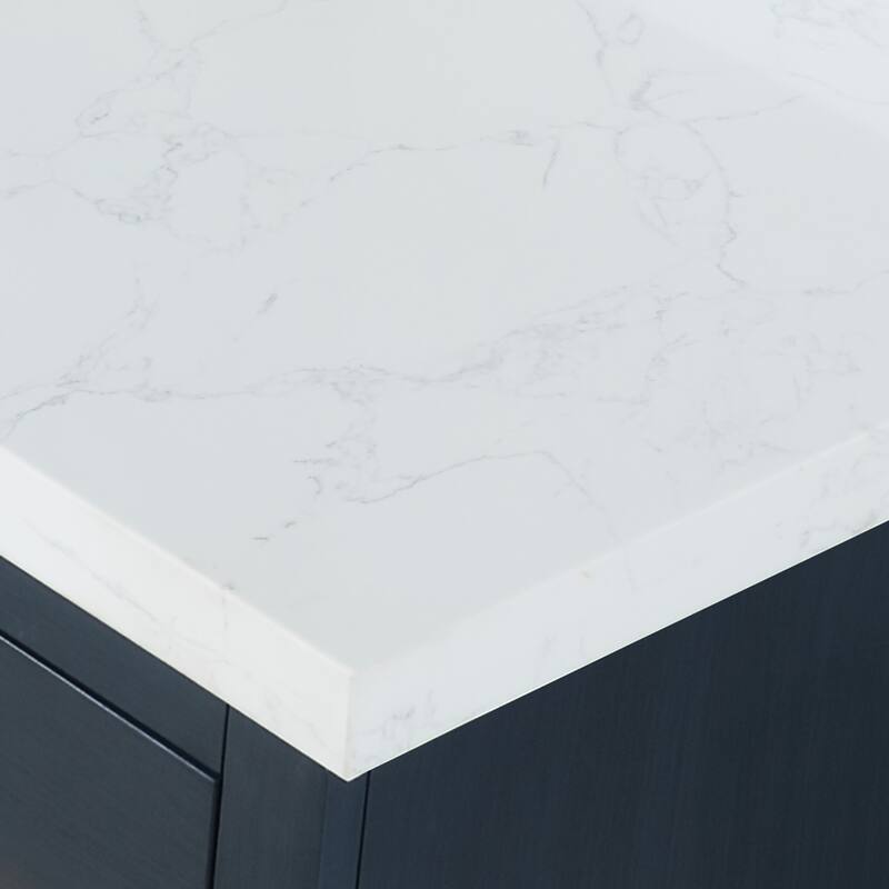 Altair Gazsi Bathroom Vanity with Composite Stone Countertop without Mirror