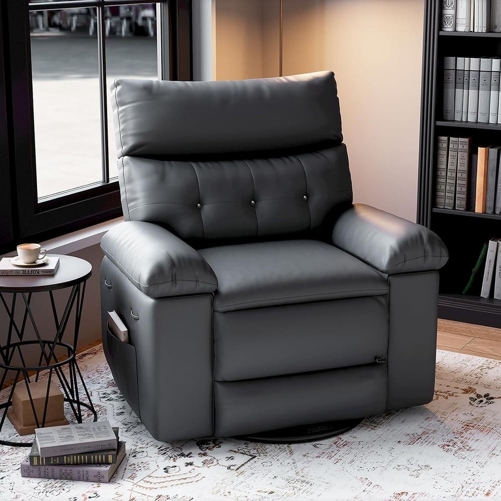 Oversized Recliner Sofa Chair with Massage for Living Room Bedroom
