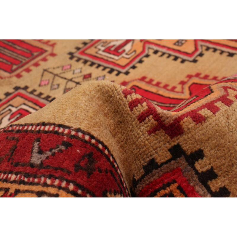 ECARPETGALLERY Hand-knotted Konya Anatolian Tan Wool Rug - 3'9 x 10'8