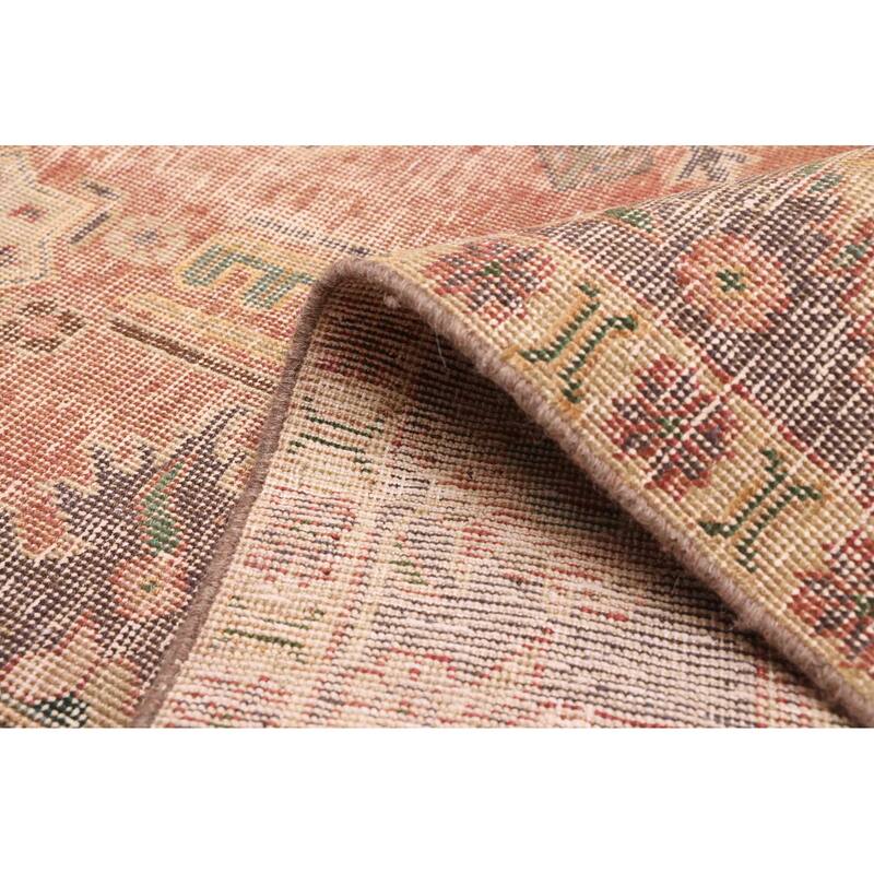 ECARPETGALLERY Hand-knotted Antalya Vintage Dark Copper Wool Rug - 9'2 x 12'8