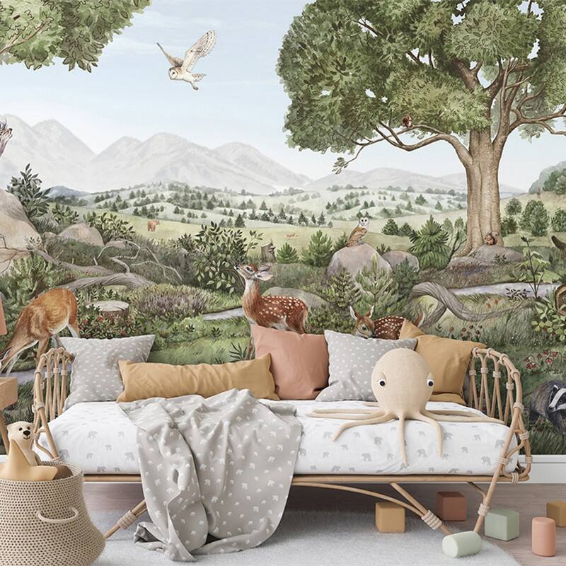 Tempaper Forest Creek Peel and Stick Wall Mural - 8' x 13'