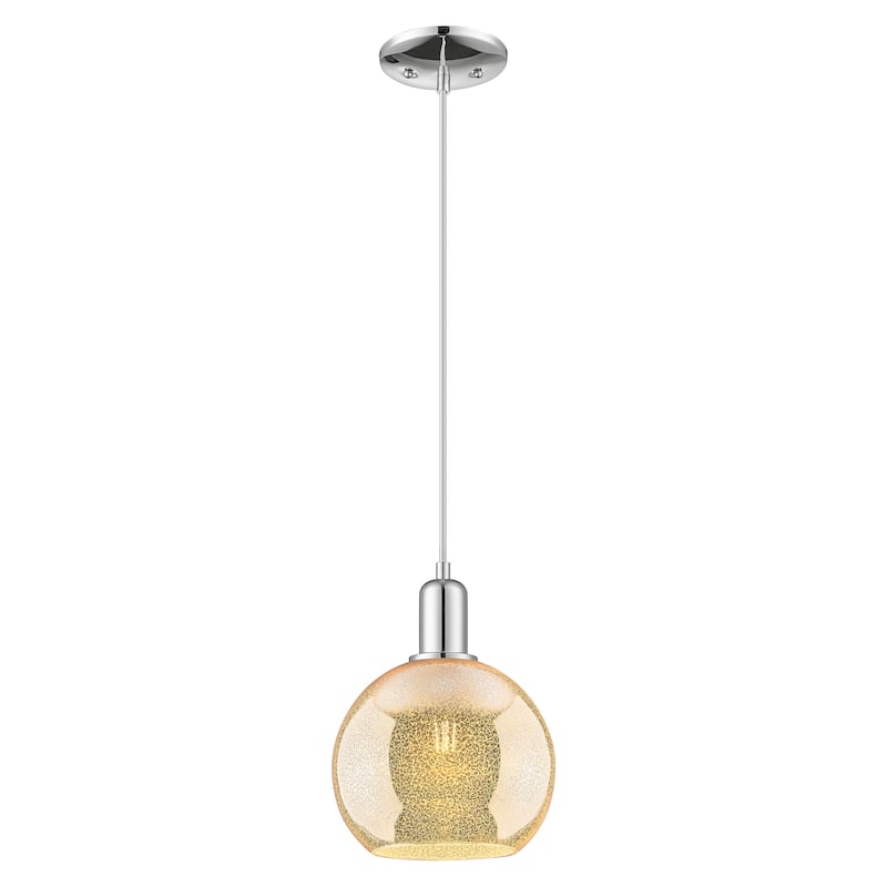 Innovations Lighting Endless Possibilities Arcadia - Athens - 1 Light 8" Cord Hung Mini Pendant - Mercury/Polished Chrome