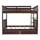preview thumbnail 32 of 72, Wooden Bunk Bed Frame with Pull Out Storage Drawers, Headboard, Footboard, Ladder, Full-length Guardrail for Kids, Teens