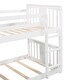 preview thumbnail 11 of 27, Stylish Twin Over Twin Bunk Bed with Slide, Full-length Guardrail and Built-in Ladder, Maximized Space