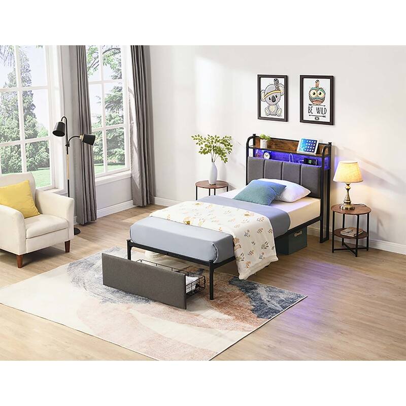 Versatile Bed with Advanced Features for Comfort and Storage
