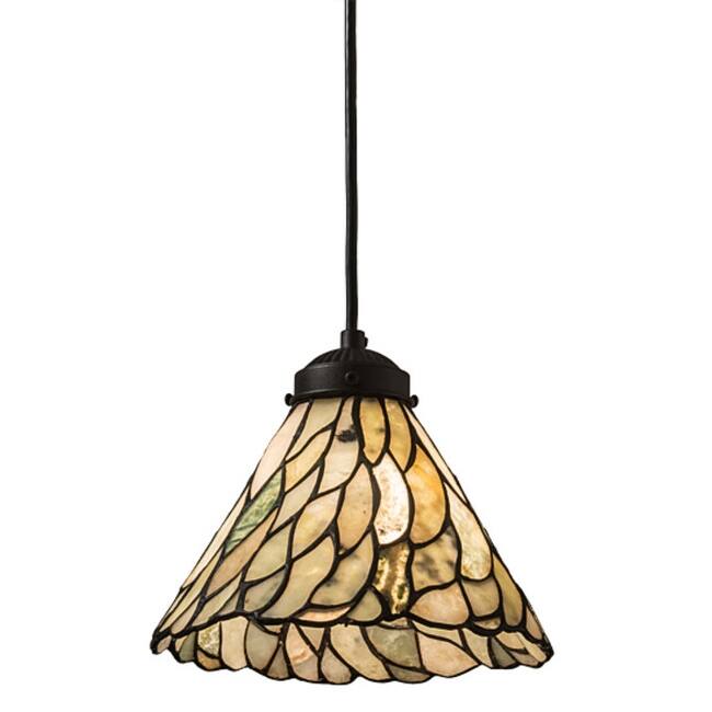 Meyda Tiffany 195418 8" Wide Mini Pendant - Natural