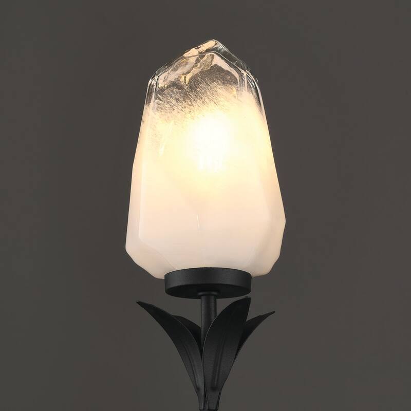 Acroma 1-Light Glass Shaded Dimmable Wall Sconce Ul Listed