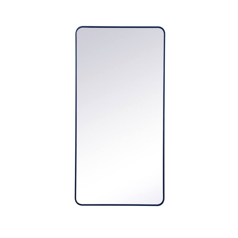 Ezra Soft Corner Metal Rectangular Mirror