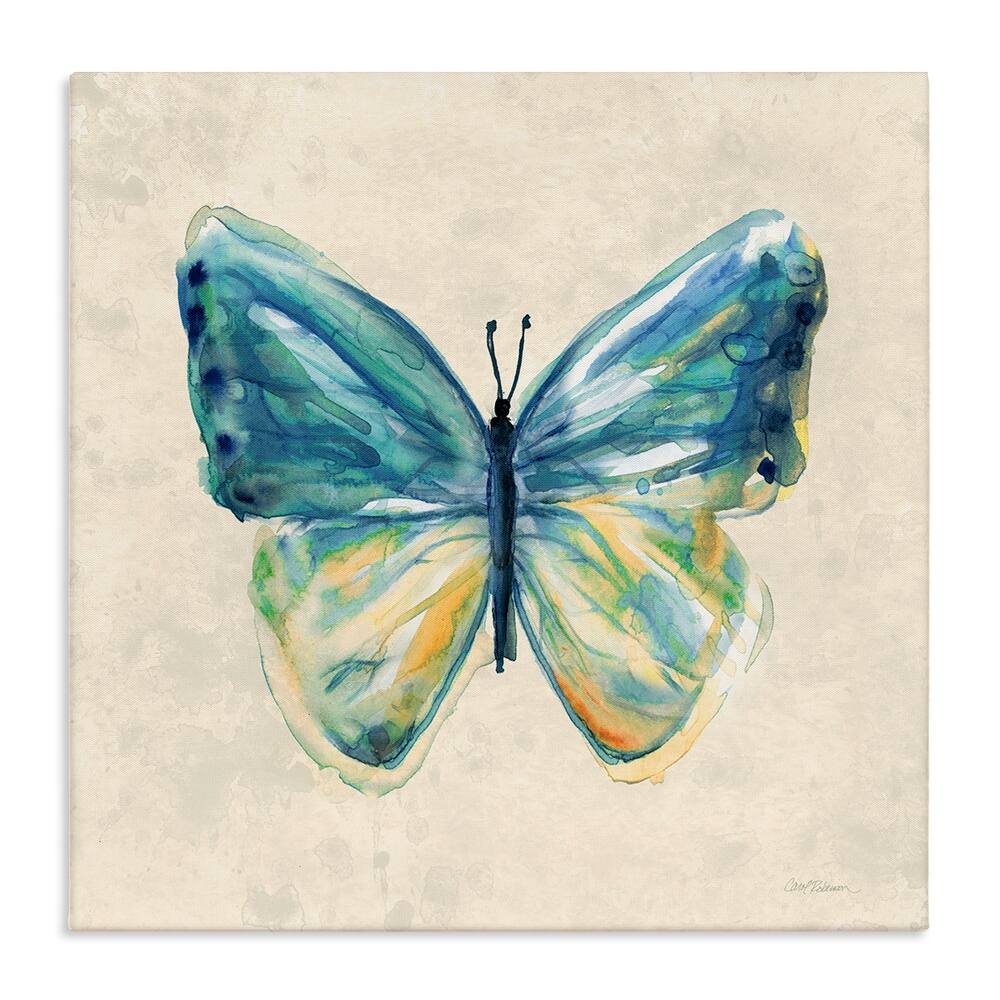 Stupell Bright Watercolor Butterfly Canvas Wall Art Design By Carol Robinson