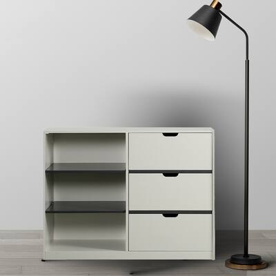 Acme Ratana Cabinet, Gray & White