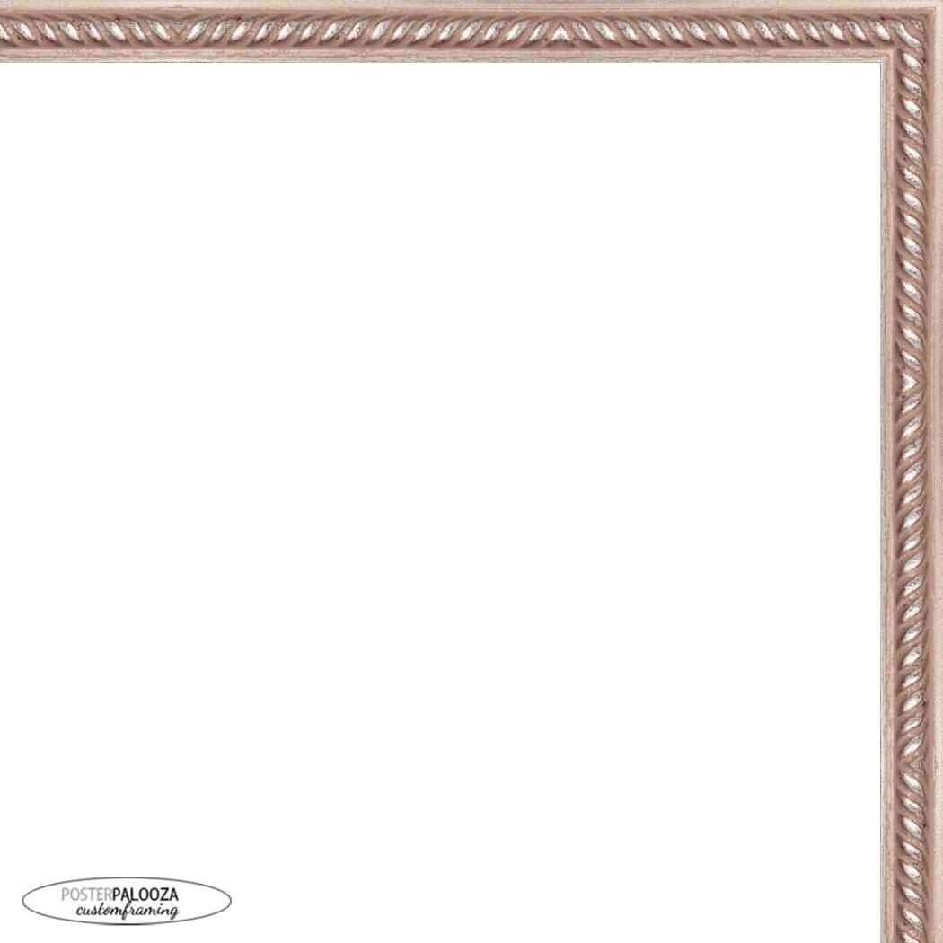 22x16 Ornate Silver Complete Wood Picture Frame with UV Acrylic, Foam ...