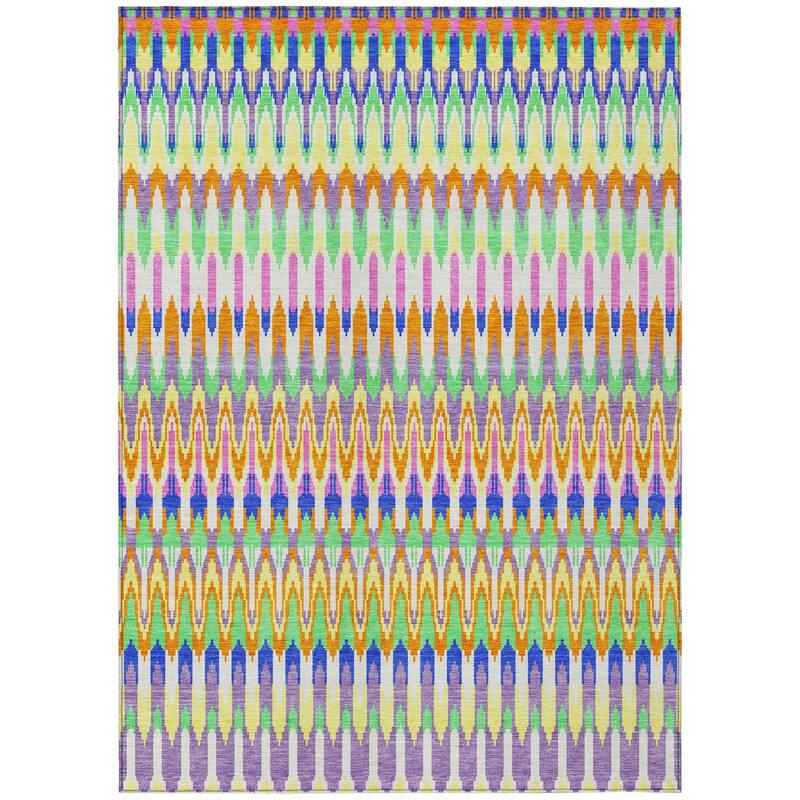 HomeRoots Southwestern Transitional Rectangle Outdoor Rug