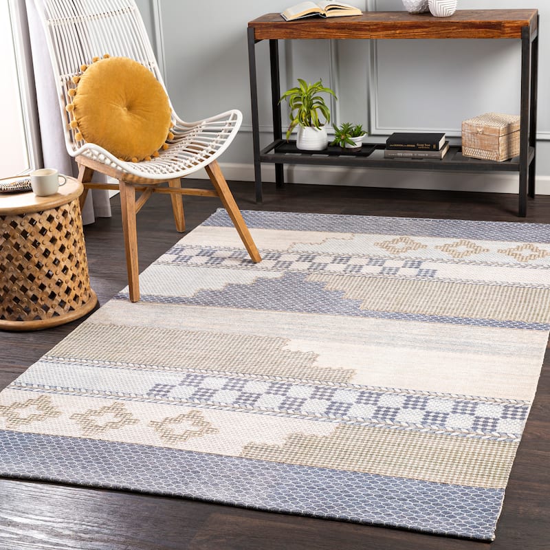 Artistic Weavers Hobbe Global Handmade Area Rug - 2' 6" x 8' - Taupe