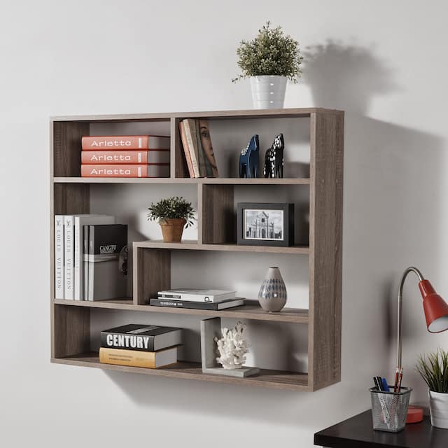 Large Rectangular Shelf Unit - Oak