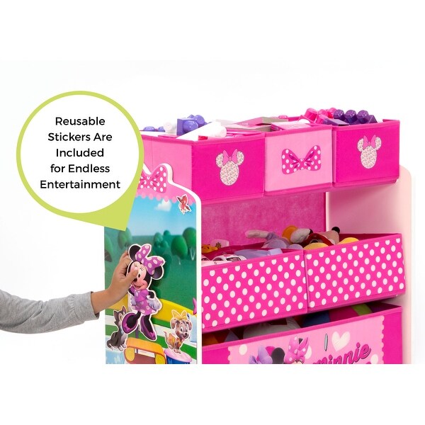 disney minnie mouse bedroom set with bonus toy organizer