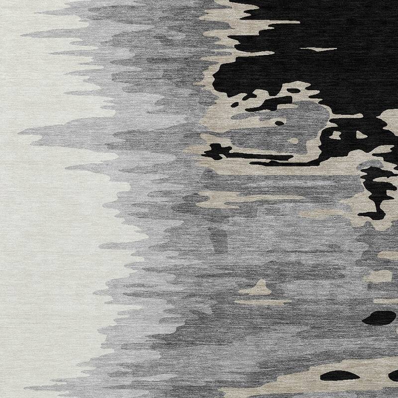 HomeRoots Abstract Transitional Rectangle Outdoor Rug