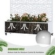 preview thumbnail 81 of 103, 72 in Metal Movable Planter Box with Trellis Privacy Screen Lockable Wheels