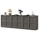 preview thumbnail 19 of 49, Multifunctional Minimalist Side Cabinet with 3D Design