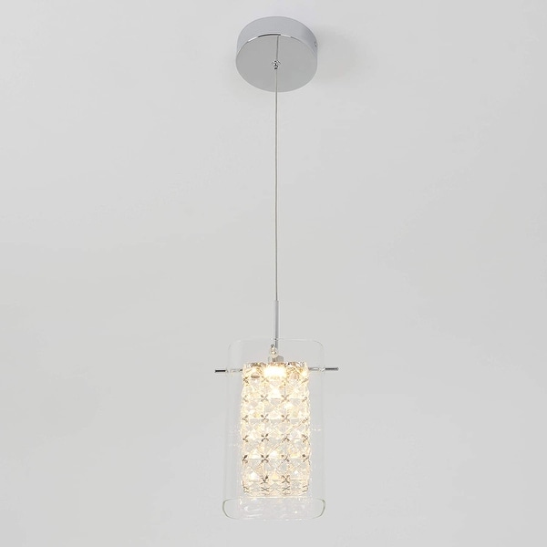 Artika Crystal Cube Integrated LED Pendant Light Fixture Bed Bath Beyond 34134185