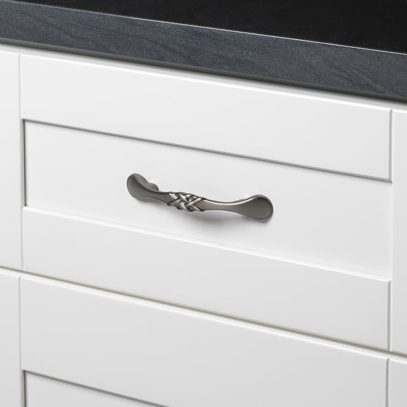 GlideRite 3-inch CC Pewter Braided Cabinet Pulls (Case of 25)