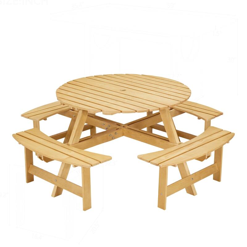 Outdoor Picnic Table Set with Multiple Features for All Seasons