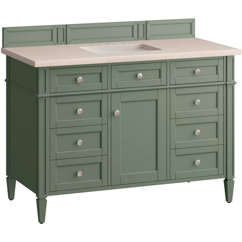 James Martin Vanities 655-V48-3EMR Brittany 48" Single Basin Poplar