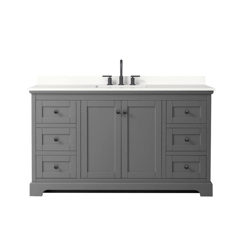 Wyndham Collection WCV232360S-QTZ-US3MXX Avery 60" Free Standing