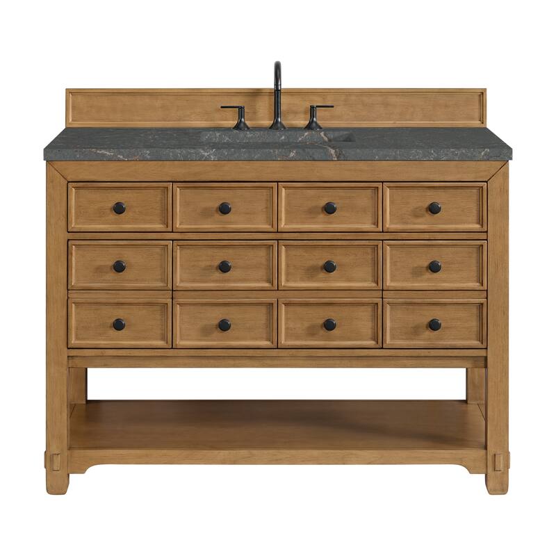 Malibu 48" Single Vanity, Amber Birch - Parisien Bleu
