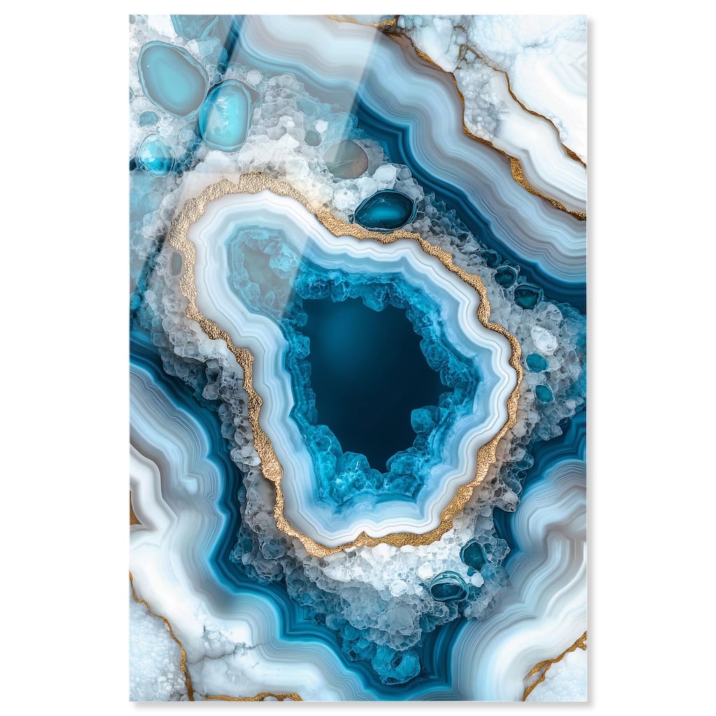 Gilded Geode Eye I Acrylic by Art Remedy, Ready to Hang