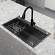 preview thumbnail 2 of 19, Stainless Steel Drop In Single Bowl Kitchen Sinks with Faucet
