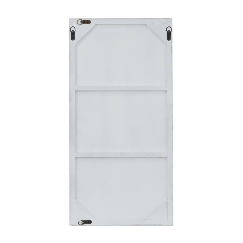 Wood Room Wall Mirror with Thin Minimalistic Frame - Black, White or Gold - Roche River Decor