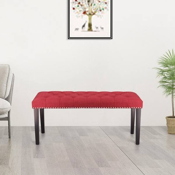 Shop Black Friday Deals On Maypex 38 In Upholstered Bench On Sale Overstock 29880292